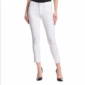 NWT Joe's Jeans Cuff Crop Jeans, White, Sz 31